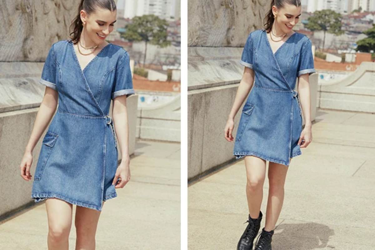 looks bota cano curto