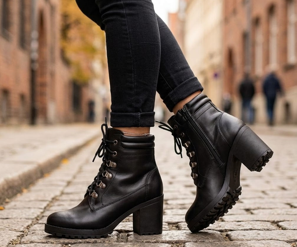 botas femininas de couro