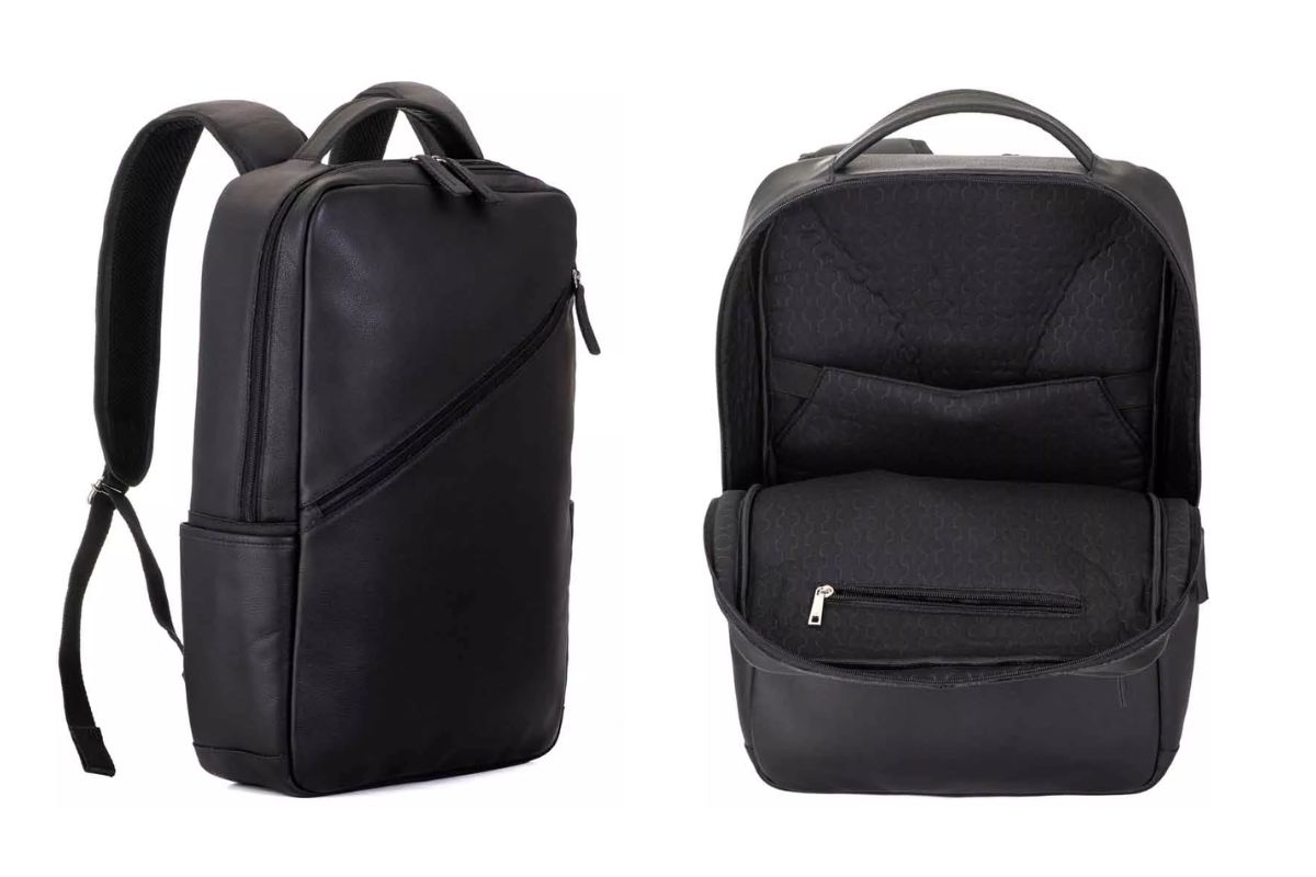 mochila de couro - boa e barata